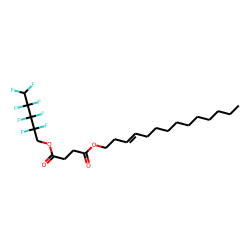 Succinic acid, 2,2,3,3,4,4,5,5-octafluoropentyl tetradec-3-en-1-yl ester