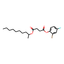 Succinic acid, dec-2-yl 2-bromo-4-fluorophenyl ester