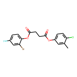 Succinic acid, 4-chloro-3-methylphenyl 2-bromo-4-fluorophenyl ester