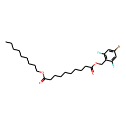Sebacic acid, 4-bromo-2,6-difluorobenzyl nonyl ester