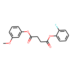 Succinic acid, 2-fluorophenyl 3-methoxyphenyl ester