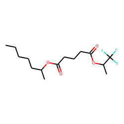 Glutaric acid, 1,1,1-trifluoroprop-2-yl 2-heptyl ester