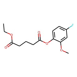 Glutaric acid, ethyl 4-fluoro-2-methoxyphenyl ester