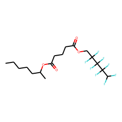 Glutaric acid, 2,2,3,3,4,4,5,5-octafluoropentyl 2-heptyl ester