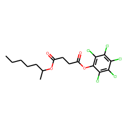 Succinic acid, hept-2-yl pentachlorophenyl ester