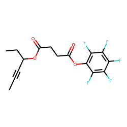 Succinic acid, hex-4-yn-3-yl pentafluorophenyl ester