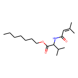 L-Valine, N-(3-methylbut-2-enoyl)-, heptyl ester