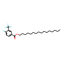 4-Fluoro-3-trifluoromethylbenzoic acid, hexadecyl ester