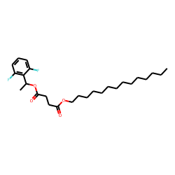 Succinic acid, 1-(2,6-difluorophenyl)ethyl tetradecyl ester