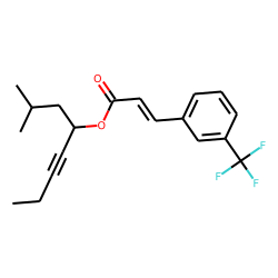 trans-3-Trifluoromethylcinnamic acid, 2-methyloct-5-yn-4-yl ester