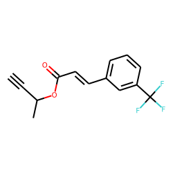 trans-3-Trifluoromethylcinnamic acid, but-3-yn-2-yl ester