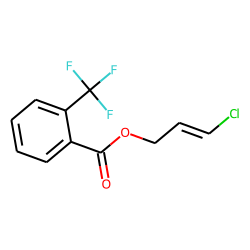 2-Trifluoromethylbenzoic acid, 3-chloroprop-2-enyl ester