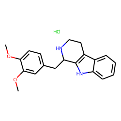1,2,3,4-Tetrahydro-1-veratryl-9-pyrid(3,4,b)indole hydrochloride