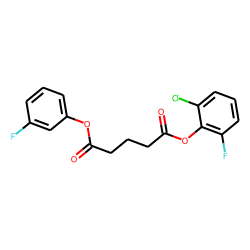 Glutaric acid, 2-chloro-6-fluorophenyl 3-fluorophenyl ester