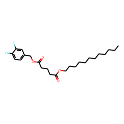 Glutaric acid, 3,4-difluorobenzyl dodecyl ester
