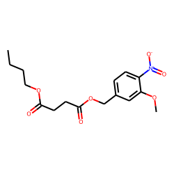 Succinic acid, butyl 3-methoxy-4-nitrobenzyl ester
