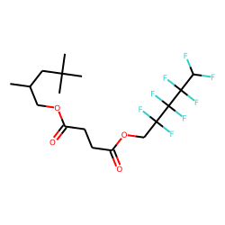 Succinic acid, 2,2,3,3,4,4,5,5-octafluoropentyl 2,4,4-trimethylpentyl ester