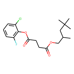 Succinic acid, 2-chloro-6-fluorophenyl 2,4,4-trimethylpentyl ester