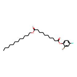 Sebacic acid, 2-bromo-4-fluorophenyl dodecyl ester