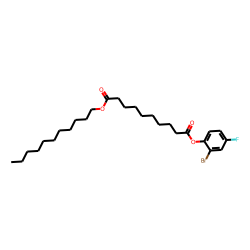 Sebacic acid, 2-bromo-4-fluorophenyl undecyl ester