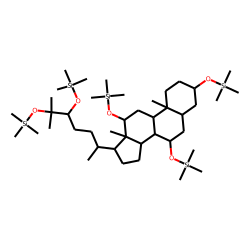 5B-Cholestane-3A,7A,12A,24R,25-pentol, TMS