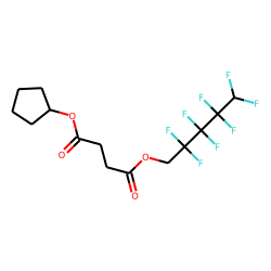 Succinic acid, 2,2,3,3,4,4,5,5-octafluoropentyl cyclopentyl ester