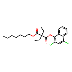 Diethylmalonic acid, 2,4-dichloronaphth-1-yl heptyl ester