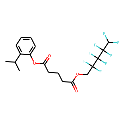 Glutaric acid, 2,2,3,3,4,4,5,5-octafluoropentyl 2-isopropylphenyl ester