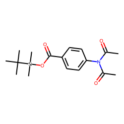 4-Aminobenzoic acid, N,N-bis(acetyl)-, tert.-butyldimethylsilyl ester