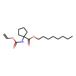 1-Aminocyclopentanecarboxylic acid, N-(vinyloxycarbonyl)-, octyl ester
