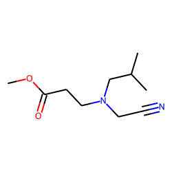 N-cyanomethyl-beta-iso-butylamino propionic acid, methyl ester