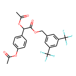 p-Hydroxyphenylmandelic acid, acetyl, DTFMBz