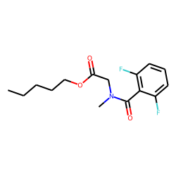 Sarcosine, N-(2,6-difluorobenzoyl)-, pentyl ester