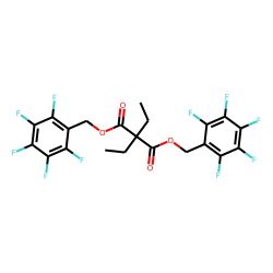 Diethylmalonic acid, dipentafluorobenzyl ester