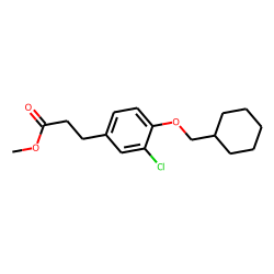 (3-Chloro-4-cyclohexylmethoxy-phenyl)-propionic acid, methyl ester