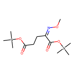 Pentanedioic acid, 2-(methoxyimino)-, bis(trimethylsilyl) ester