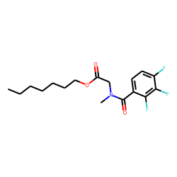 Sarcosine, N-(2,3,4-trifluorobenzoyl)-, heptyl ester