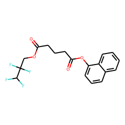 Glutaric acid, 2,2,3,3-tetrafluoropropyl 1-naphthyl ester