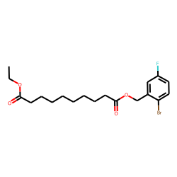 Sebacic acid, 2-bromo-5-fluorobenzyl ethyl ester