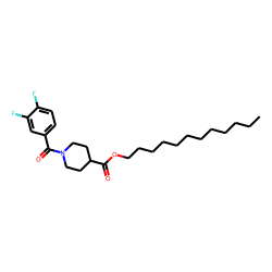 Isonipecotic acid, N-(3,4-difluorobenzoyl)-, dodecyl ester