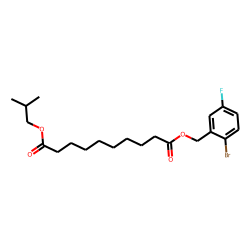 Sebacic acid, 2-bromo-5-fluorobenzyl isobutyl ester