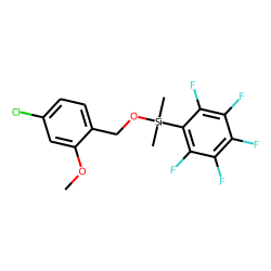 (4-Chloro-2-methoxyphenyl)methanol, dimethylpentafluorophenylsilyl ether