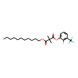 Dimethylmalonic acid, 2-fluoro-3-trifluoromethylphenyl undecyl ester