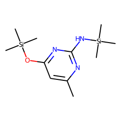 Pyrimidine, 2-amino-6-hydroxy-4-methyl, TMS