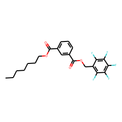 Isophthalic acid, heptyl pentafluorobenzyl ester