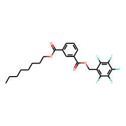 Isophthalic acid, octyl pentafluorobenzyl ester