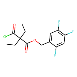 Diethylmalonic acid, monochloride, 2,4,5-trifluorobenzyl ester