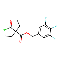 Diethylmalonic acid, monochloride, 3,4,5-trifluorobenzyl ester