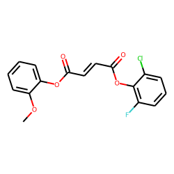 Fumaric acid, 2-methoxyphenyl 2-chloro-6-fluorophenyl ester