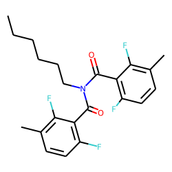 Benzamide, 2,6-difluoro-3-methyl-N-(2,6-difluoro-3-methylbenzoyl)-N-hexyl-